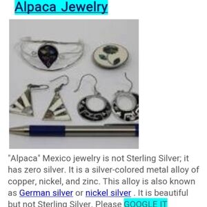 Alpaca Mexico Is Not A Place Sterling Silver Alpaca Information Nothing For Sale